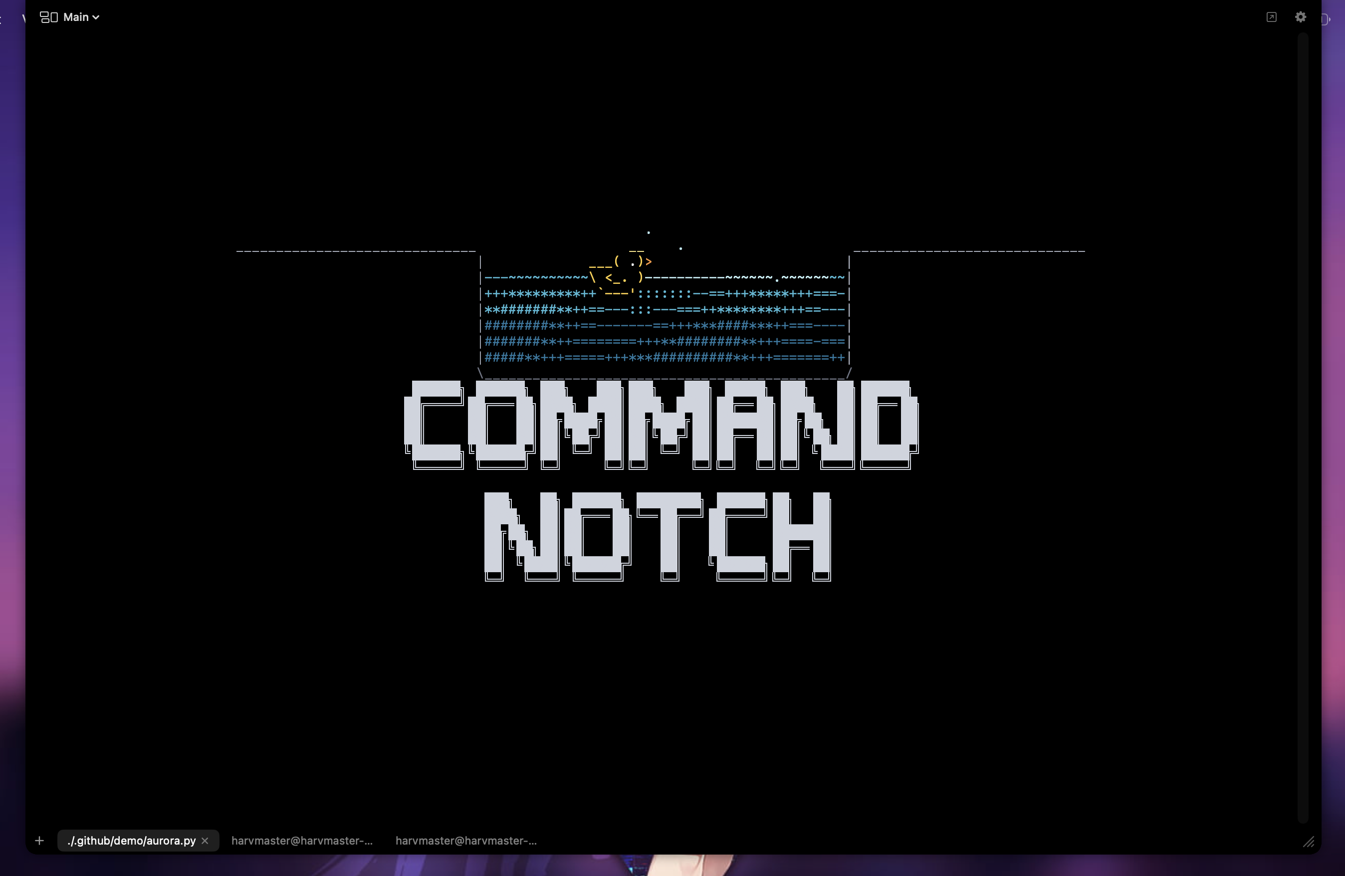 CommandNotch demo video